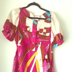 Diane Von Furstenburg dress multicolor pattern